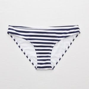 Aerie Bikini Bottom in Navy/White Stripe - S
